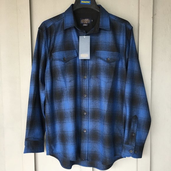 Pendleton Other - Pendleton NWT Royal & Black Plaid NWT Sz Med & Large